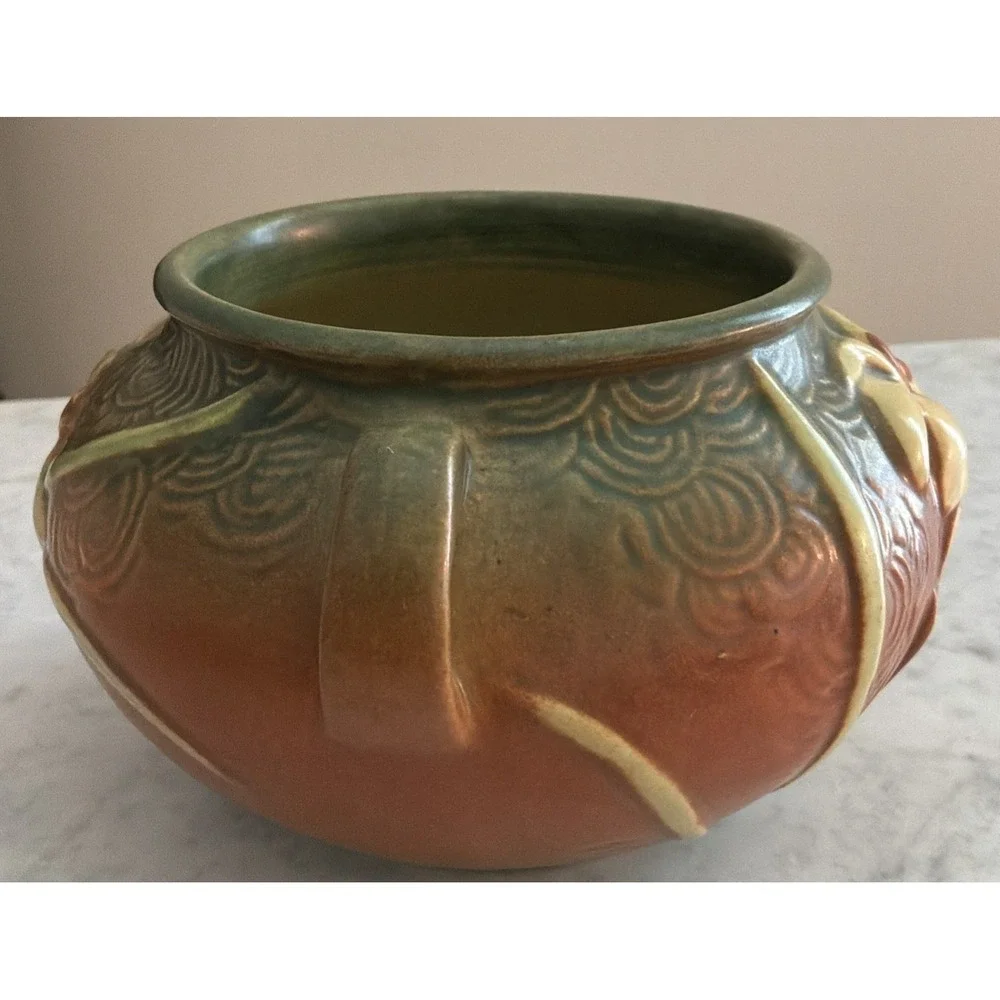 Roseville Pottery Bowl USA Zephyr Lily Jardiniere Bowl Excellent Condition